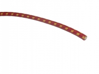 veteráni - náhradní díly - Opředený svíčkový kabel - červeno/žlutý