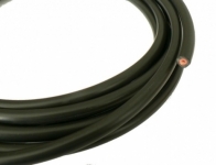 veteráni - náhradní díly - Svíčkový kabel - černý CU 7mm