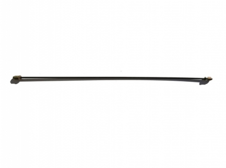 veteráni - náhradní díly - Brzdová trubka od průchodky k brzdové hadici přední - 2x závit M10x1