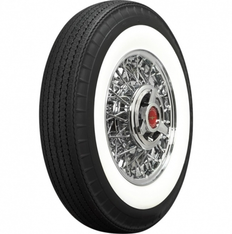 veteráni - náhradní díly - Radiální pneu American Classic 670R15 - bílý pruh 7 cm