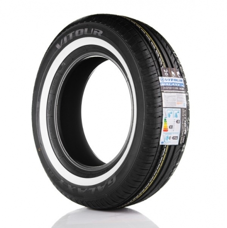 veteráni - náhradní díly - Radiální pneu Galaxy Vitour 185R15 - bílý pruh 2 cm