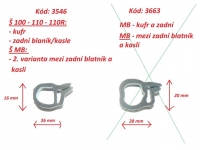 veteráni - náhradní díly - Guma kufru + mezi zadní podběh a kasli (menší) Š 100 - 110 - 110R