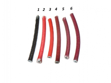 veteráni - náhradní díly - Opředený svíčkový kabel - různé barvy