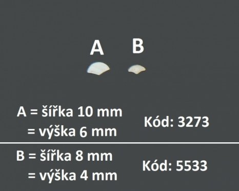 veteráni - náhradní díly - Bílý klínek (10 mm) čelního, zadního a bočního skla
