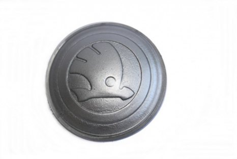 veteráni - náhradní díly - Sklíčko 43 mm do znaku volantu – barva stříbrná (od roku 1960)