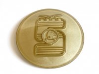 veteráni - náhradní díly - Znak do volantu zlatý Škoda 1200-1201