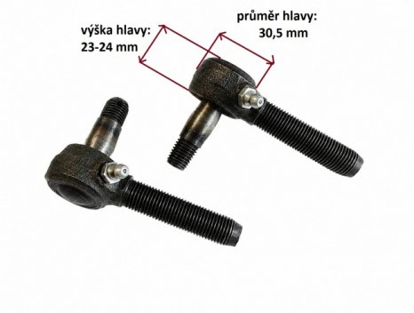 veteráni - náhradní díly - Kulové čepy P+L ORIGINÁLNÍ NEPOUŽITÉ DÍLY S OTVOREM NA MAZNIČKU
