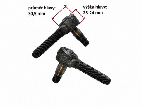 veteráni - náhradní díly - Kulové čepy P+L ORIGINÁLNÍ NEPOUŽITÉ DÍLY BEZ OTVORU NA MAZNIČKU