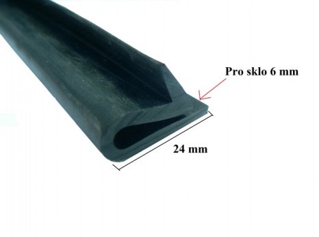 veteráni - náhradní díly - Guma oken 24 x 10/6 mm