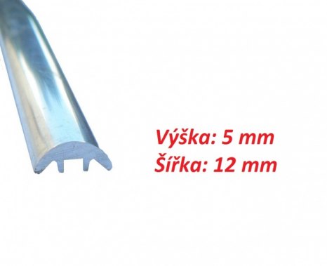 veteráni - náhradní díly - Hliníková krycí lišta 12 mm